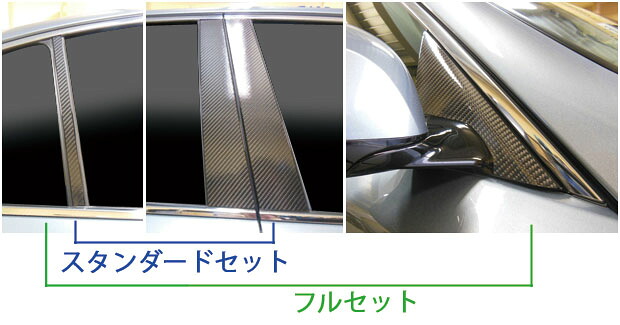 【全国送料無料！】 ハセプロ　マジカルカーボン　 ★ピラーセット★ 左右合計8枚　フルセット 日産　スカイラインセダン　V37　（2014.2～） 【smtb-F】