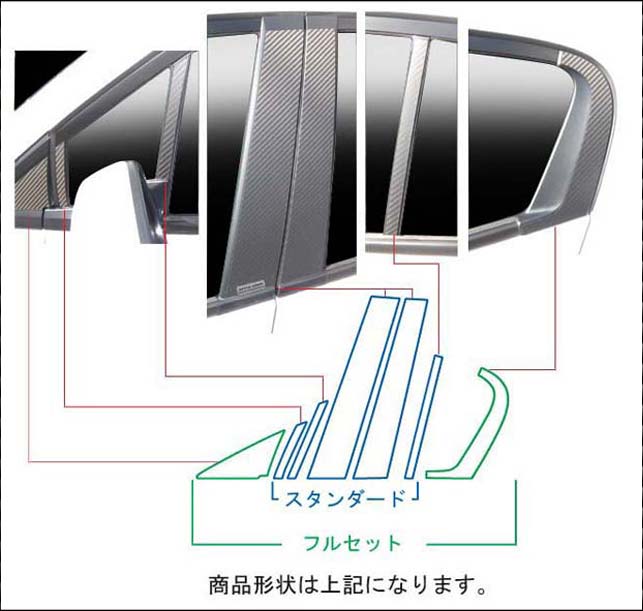 【全国送料無料！】ハセプロ　マジカルカーボン　★ピラーセット★ スタンダード 10ピース インサイト　ZE2　（2009.2～2014.3）　ブラック/ シルバー/ ガンメタ/ マットブラック/ レッド/ ピンク/ ブルー｜UJ-FACTORY
