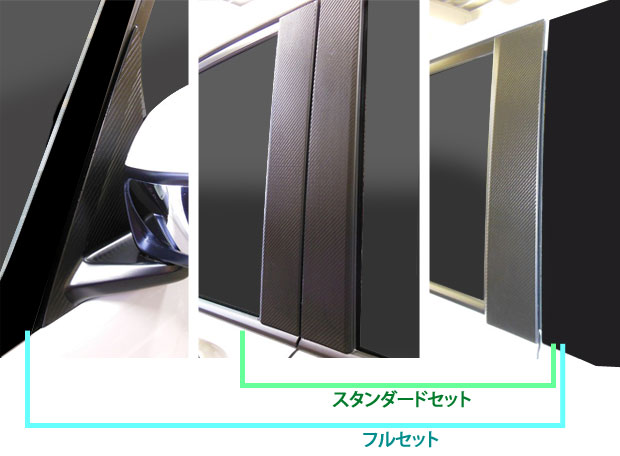 【全国送料無料！】 ハセプロ　マジカルアートシート　カーボン調 ★ピラー６枚/スタンダードセット★　 ステップワゴン (スパーダ）　RP1/RP2/RP3/RP4　（H27/4～） ブラック/ シルバー/ ガンメタ/ レッド/ ブルー/ パールホワイト　【smtb-F】
