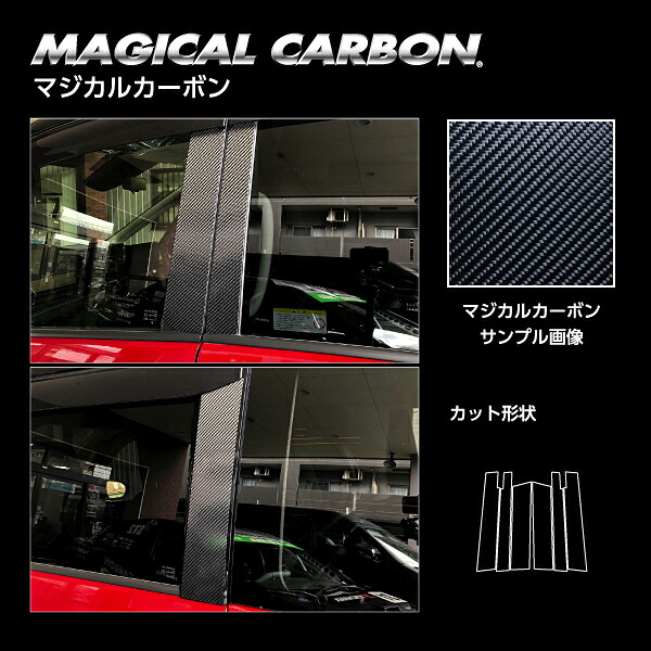【全国送料無料】 ハセプロ　マジカルカーボン ★ピラー バイザーカット スタンダードセット 合計6ピース★　 日産 セレナ C28　2022/12～ CPN-V69