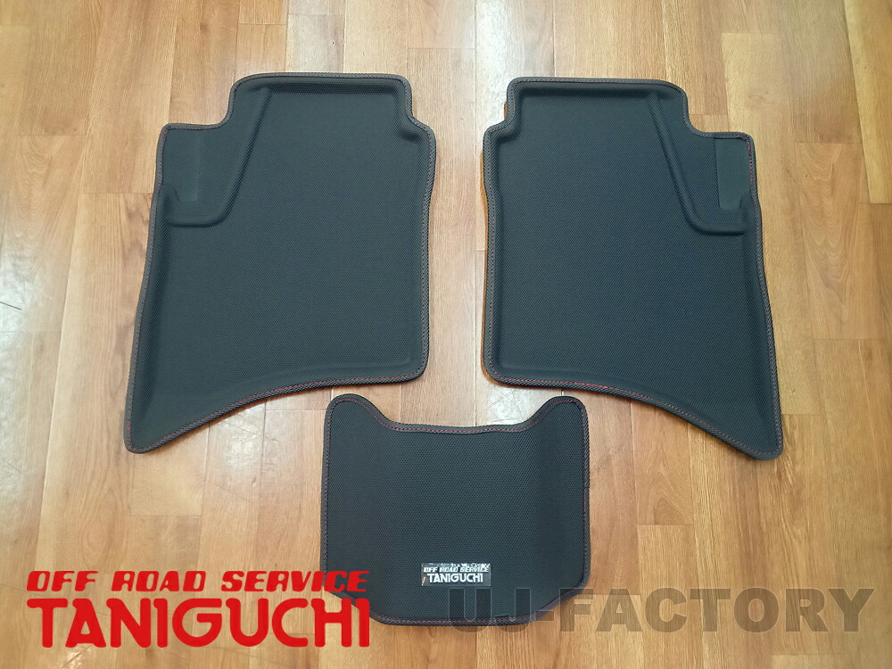 【ORS タニグチ】 立体ラバーマット リア ジムニー ノマド JC74 OFF ROAD SERVICE TANIGUCHI レッドステッチ フロアマット