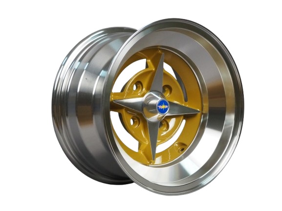 【送料無料】復刻！トムキャット 14インチ × 8.0J（8J×14インチ/1480）-13 114.3-4H【4本セット】★迫力のDEEPスタイル！ コーリン COLIN