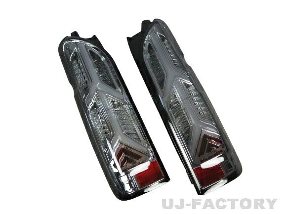 【送料無料 即納！代引不可】 ★ヴェンチュリーII フルLEDテールランプ ハイエース/レジアスエース H200系 (H16/8～) スモーク or クローム （TT200ACE-VEN2-3LTB-CC / TT200ACE-VEN2-3LTB-SC） ヴェンチュリー2 ベンチュリー2