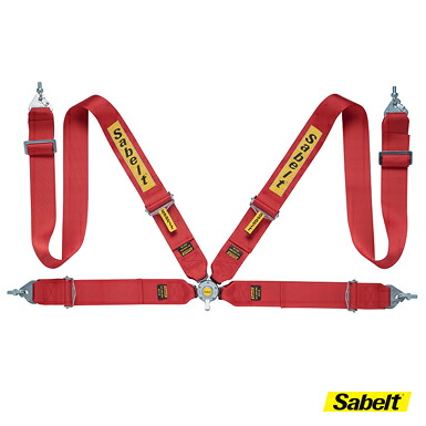 【Sabelt】 サルーンS 433U　ハーネス　シートベルト（CCS433SNU）　4点式　全3色　レッド/ ブルー/ ブラック　サベルト｜UJ-FACTORY
