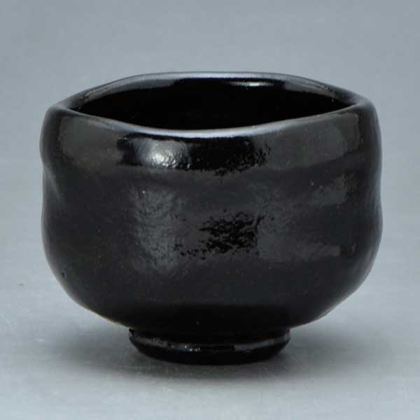 人気No.1】 Chez moi京焼 清水焼 抹茶碗 化粧箱入 松楽窯 黒楽 上