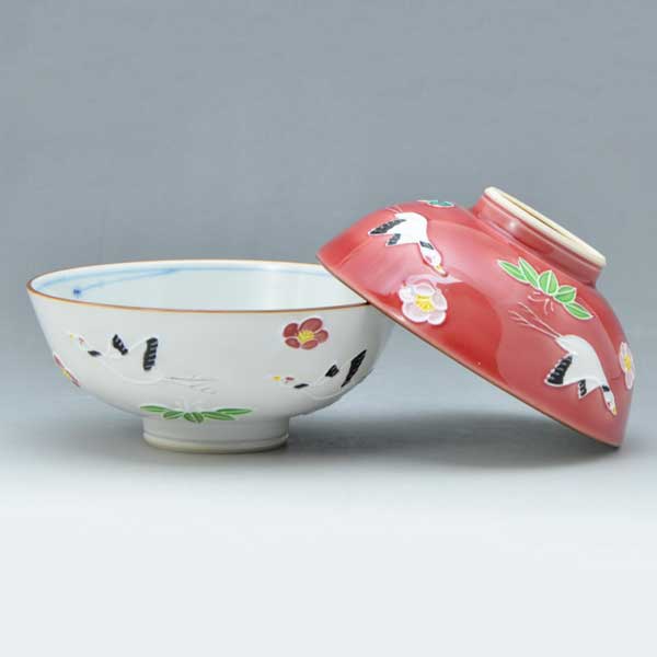 ご飯茶碗 夫婦茶碗 セット ペア 飯碗 京焼 清水焼 磁器製 日本製 器 夫婦茶碗 組飯碗 2客セット 紙箱入り ご飯茶碗 飛翔 ひしょう おしゃれ 高級 プレゼント 人気 和食器