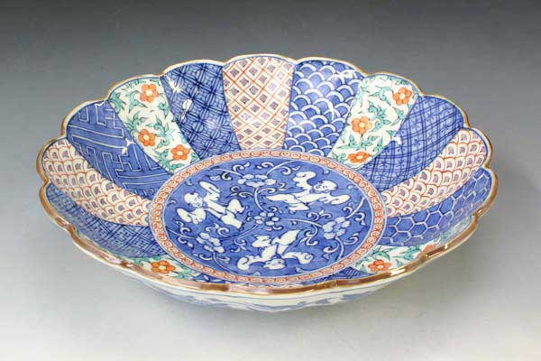 鉢 京焼 清水焼 磁器製 日本製 器 鉢 色絵祥瑞唐子(いろえしょんずいからこ) おしゃれ 高級 プレゼント 人気 和食器