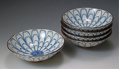 楽天市場】鉢 京焼 清水焼 陶器製 日本製 器 小鉢揃 5客 花の四季 は