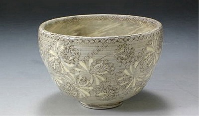 抹茶碗 抹茶茶碗 茶道具 京都 京焼 清水焼 瀬戸もの製 日本製 器 茶道具 抹茶碗 1客 木九鼎大呂 捻華紋 格好のいい 御前上等 差し上げ物 一般受け 和食器
