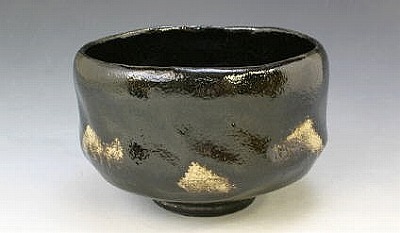 抹茶碗 抹茶茶碗 茶道具 京都 京焼 清水焼 瀬戸もの製 日本製 器 茶道具 抹茶碗 1客 紙九鼎大呂 黒楽上（くろら引き札ょう） 今めかしい 御前上等 差し上げ物 一般受け 和食器