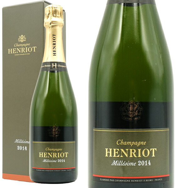 箱入り Henriot シャンパン 2014年 ミレジム 750ml グラス2脚セット】ブリュット ミレジメ 2014（アンリオ