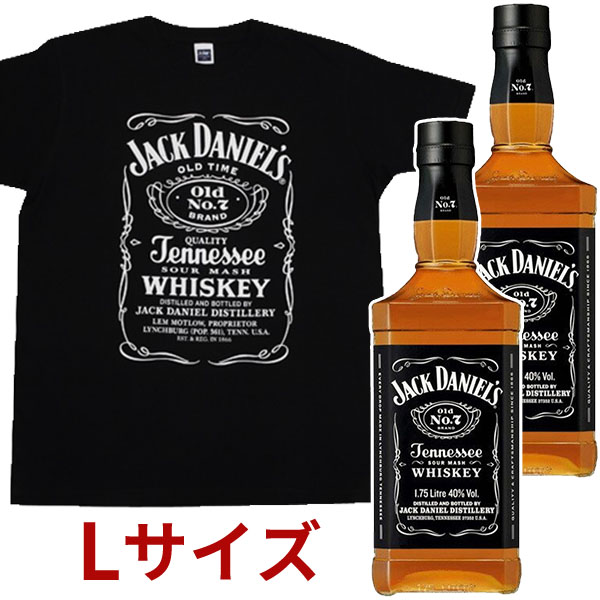 市場 正規品 ジャック 1750ml×2本 オリジナルTシャツＬサイズ１枚付 ダニエル