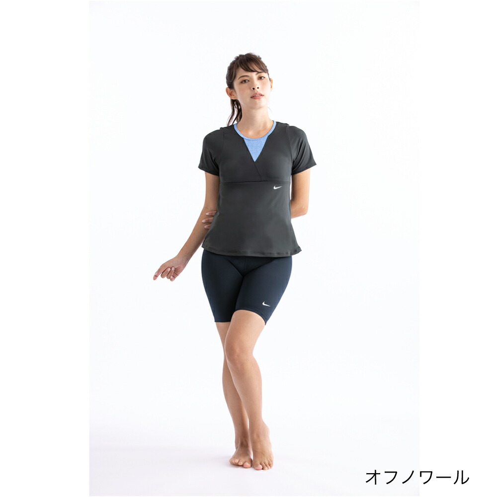 Nike Sp22 ショートスリーブ 水着 スイミング 女性 オシャレ 水泳 セパレーツ フィットネス水着 ナイキ 女性水着 ブランド セパレート おしゃれ 人気 体型カバー かわいい ないき 可愛い