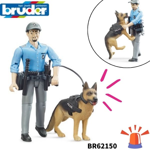 楽天市場】bruder ブルーダー BR62150 白人警察官&警察犬 警察 ポリス