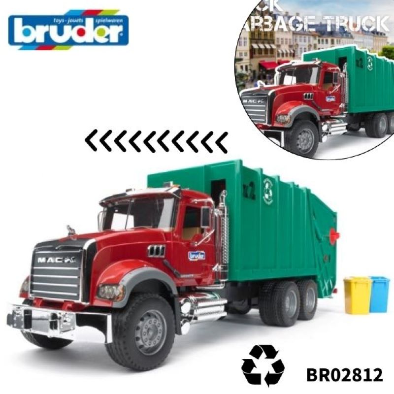 MACK製　MACK WM ゴミ収集車 ミニカー 楽天市場】Bruder ブルーダー 正規輸入品 ドイツ MACK ごみ収集