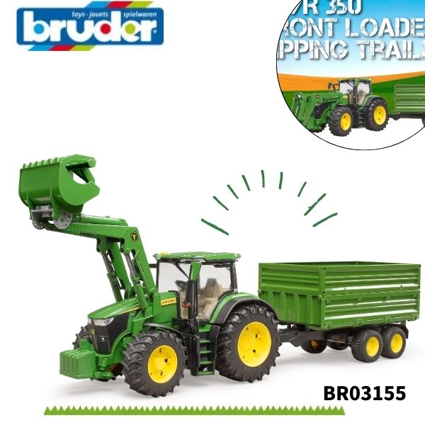 【ブルーダー】JD 7R 350フロントローダー Tippingトレーラー bruder おもちゃ トレーラー トラック BR03155 人気 おすすめ 誕生日プレゼント プレゼント 車のおもちゃ 農業 車 ミニカー クリスマス 知育玩具 こども 子供 キッズ 農場 ドイツ 子ども ポイント 送料無料