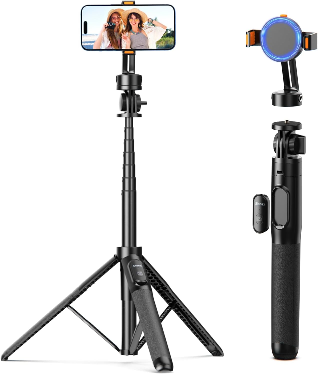 楽天市場】Ulanzi スマホ 三脚 Magasfe対応 自撮り棒 160cm