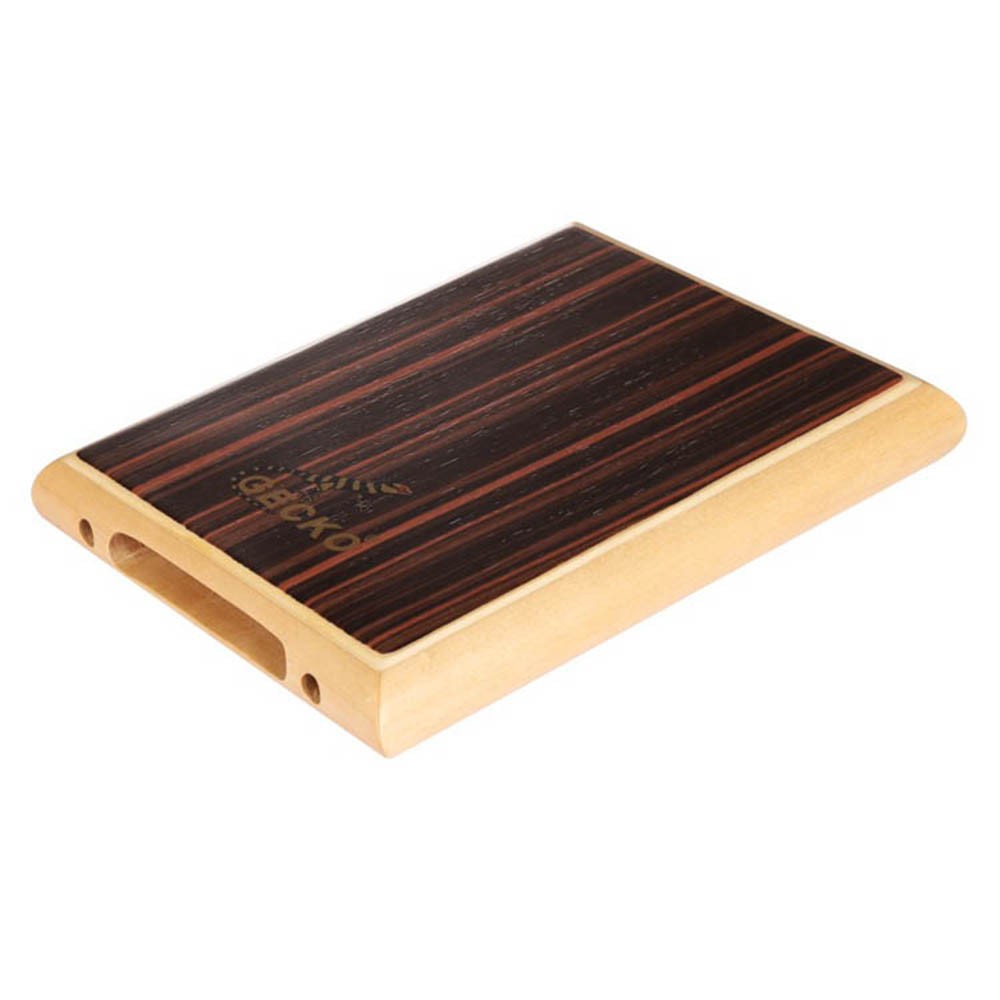 【10%OFFクーポン進呈中!】GECKO カホン Cajon トラベル カホン フラットパッド タイプ 打楽器 パーカション 木製 黒檀 バーチウッド 専用ケース付き 4.5*23.5*29cm PAD-1