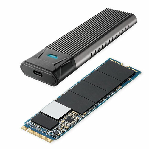 エレコム 内蔵SSD M.2 PCIe接続 512GB 外付けケース付 データコピーソフト付 ESD-IM20512G