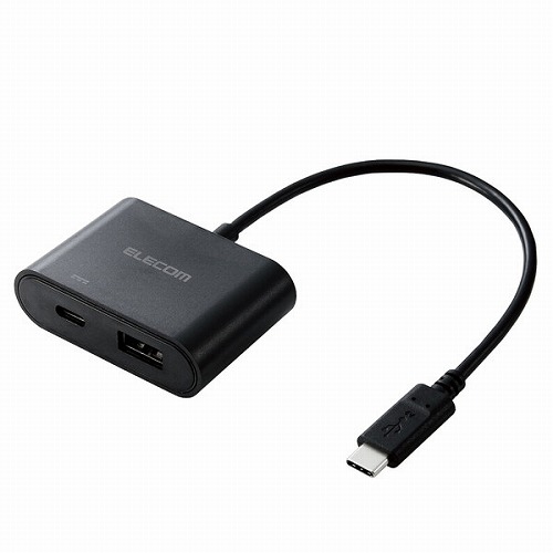 938円 大特価 エレコム 変換ケーブル Usb タイプc タイプa 0 15m 給電機能付き Pd 60w 動画配信 撮影 収録 Usb Aの マイク マウス キーボード等が接続可能 ブラック Mpa Capdbk