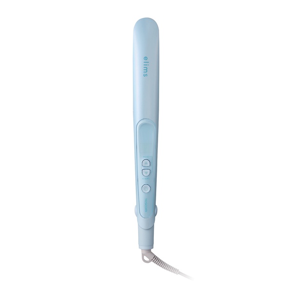 【正規代理店】 エレコム TS550B-A ヘアーアイロン elims マイナスイオン ストレート ブルー