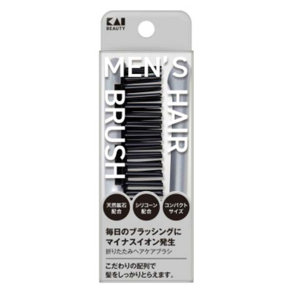 【10個セット】 KQ1835 折りたたみヘアケアブラシ コンパクト 折りたたみ ヘアケアブラシ 貝印