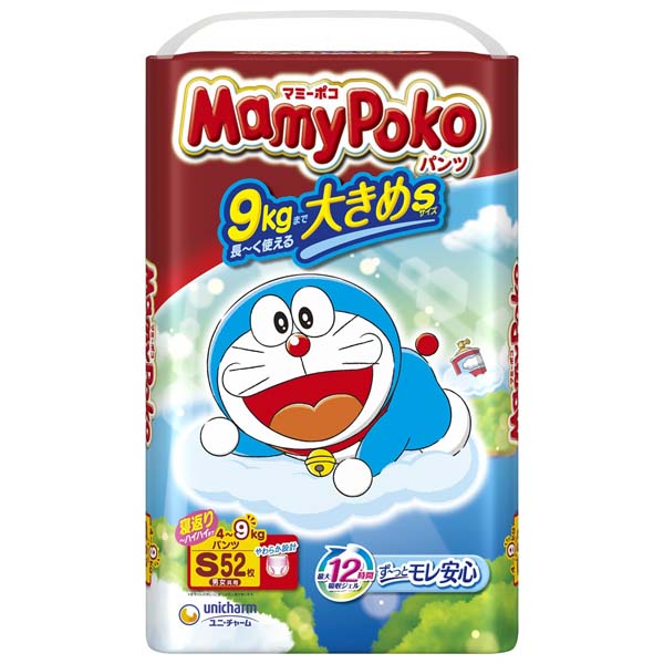 【3個セット】 ユニ・チャーム マミーポコパンツS52枚ドラえもん 吸収 こども用紙おむつ オムツ 紙おむつ 大きめ 排泄関連 ドラえもん マミーポコパンツ パンツ 男女共用 梱販売 マミーポコ おしりふき ベビー ベビーケア モレ安心 ユニチャーム