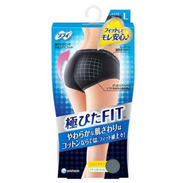 【5個セット】 ソフィ 極ぴたFITナチュラルフィットLブルーグレー