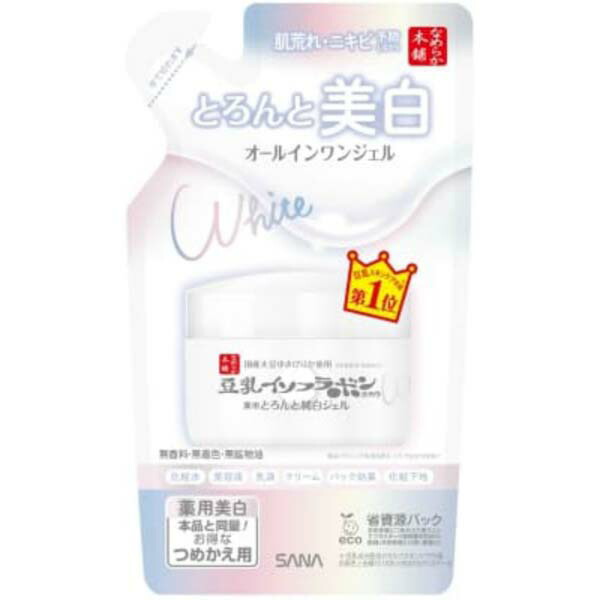 【10個セット】 サナ なめらか本舗 とろんと濃ジェル 薬用美白 N(つめかえ用) 詰め替え用 詰め替え 本体 正規品 常盤薬品工業 乾燥 泡洗顔料 乳液 美白 ジェル パック コスメ プチプラ オールインワンジェル オールインワン 化粧品 男性 8,553円