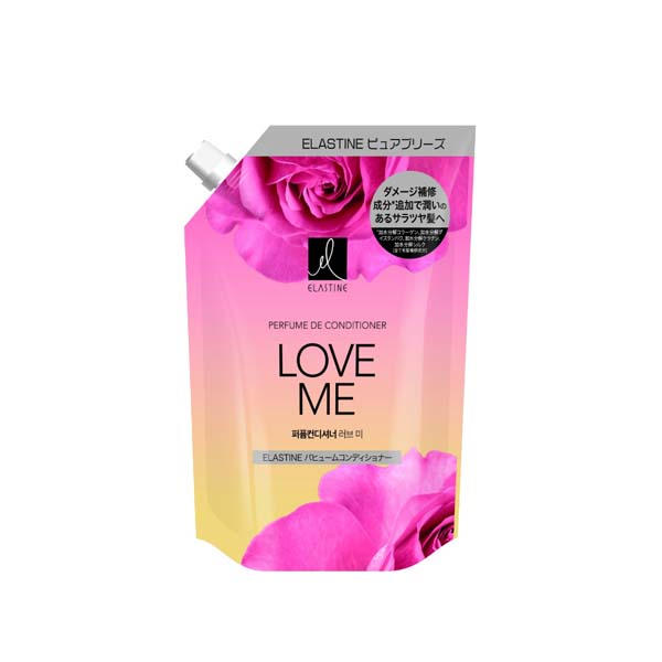【18個セット】 トイレタリージャパン エラスティンパヒュームコンデショナーラブミー詰め替え350ML 詰め替え ラブミー 集中ケア ダメージ 詰替 保湿 パフューム 香水 つめかえ用 エラスティン パヒューム コンディショナー トリートメント ヘアケア