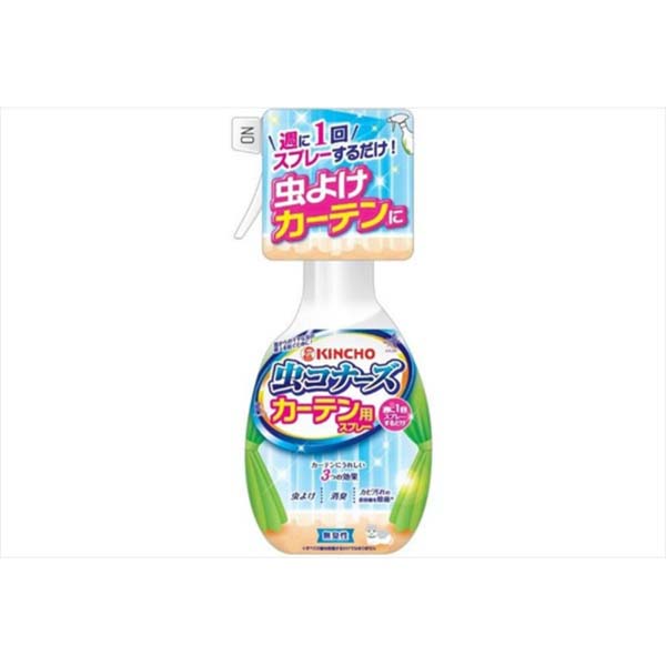 【24個セット】 大日本除虫菊（金鳥） 虫コナーズ カーテン用スプレー 300mL 無臭性
