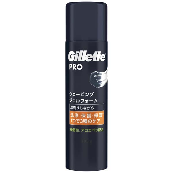 【10個セット】 ジレット Gillette PRO シェービングジェルフォーム 髭剃り 男性 シェービングジェル スキンケア メンズ フュージョン 微香性 カミソリ シェービング