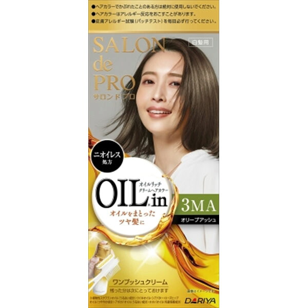 【24個セット】 サロンドプロ オイルリッチクリームヘアカラー (白髪用) 3MA(オリーブアッシュ) ダリヤ