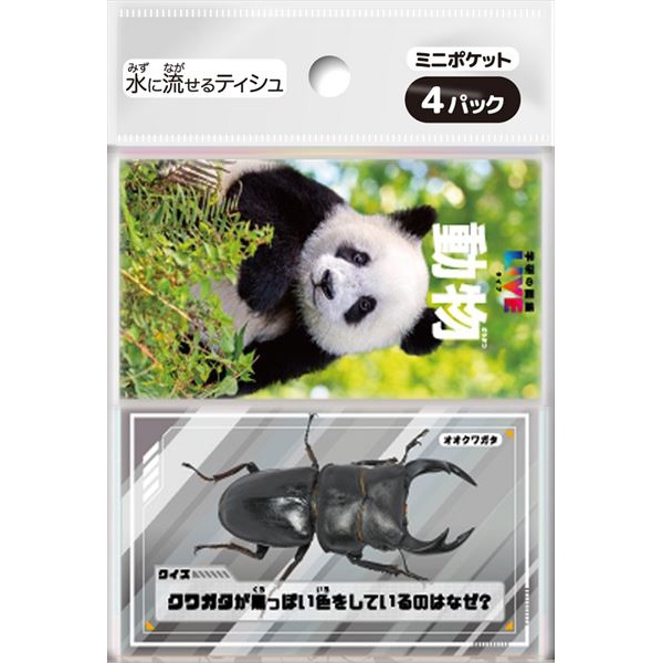 【280個セット】 学研の図鑑LIVE ミニポケットティシュ