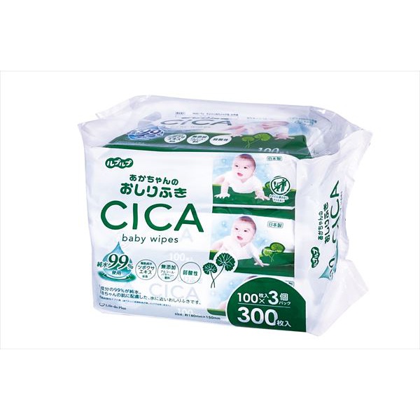 【12個セット】 赤ちゃんのおしりふきCICA100枚3P