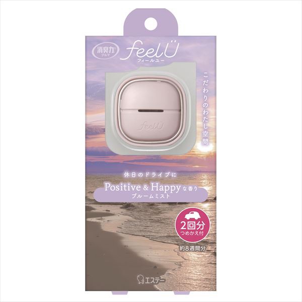 【24個セット】 消臭力 クルマ用 feelU クリップタイプ 本体 ブルームミスト