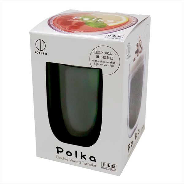 【6個セット】 Polka グラス グリーン