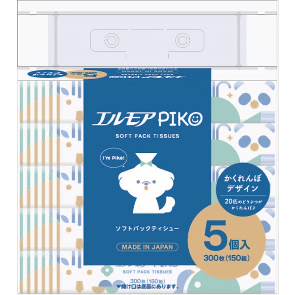 【24個セット】 エルモア ピコ ソフトパックティシュー
