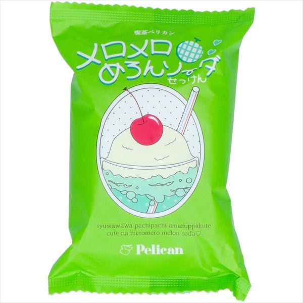 【96個セット】 メロメロめろんソーダせっけん