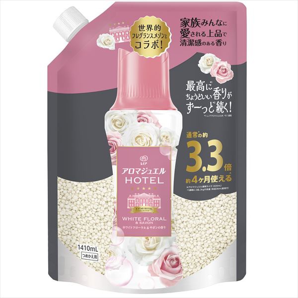 【5個セット】 レノア アロマジュエル ホワイトフローラル&サボンの香り 詰替え 超特大サイズ