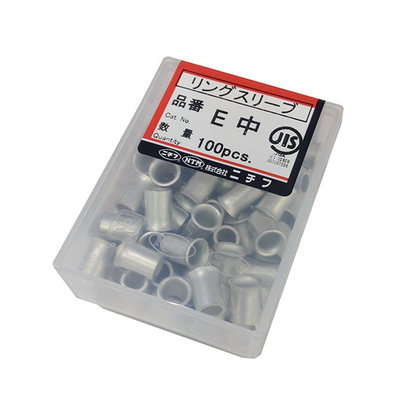 【10個セット】 ニチフ E-M リングスリーブ (E 中/100個入り)