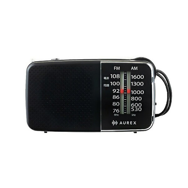 【5個セット】 東芝 TY-KR20(K) 東芝 ラジオ (LEDライト搭載/蓄光選局窓/単3形×2本付属/最大外形W121×H70×D33mm/ブラック)