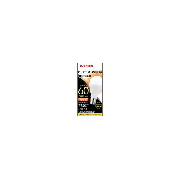 【3個セット】 東芝 LDA6L-G-E17S60V2R LED電球 ミニクリプトン形 E17 60W形 電球色 LDA6L-G-E17S60V2R