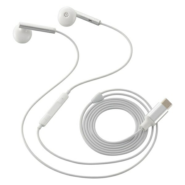 【10個セット】 オーム電機 SMT-HA04-W ステレオイヤホン (インナーイヤー型/USB Type-C/DAC機能/ケーブル1.2m/ホワイト)