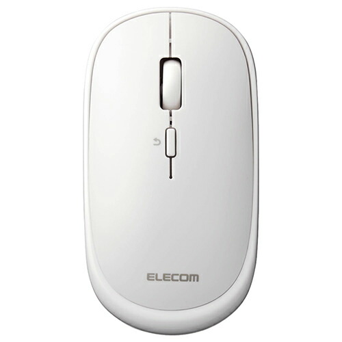 【2個セット】エレコム M-TM10BBWH Bluetooth4.2 マウス M-TM10シリーズ BlueLEDマウス 薄型 ブルートゥース 対応 4ボタン ポーチ付 ホワイト Windows11 対応 6カ月保証 高品質