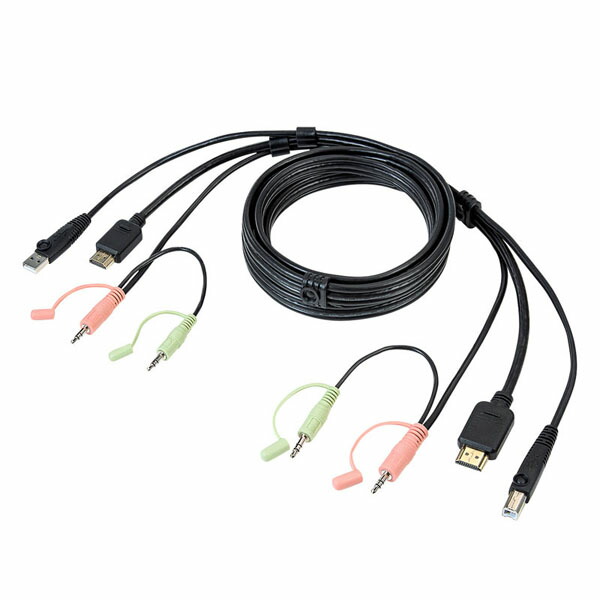 サンワサプライ SW-KHU180 パソコン自動切替器用ケーブル（1.8m） ペリフェラル KVM SANWA SUPPLY 高品質