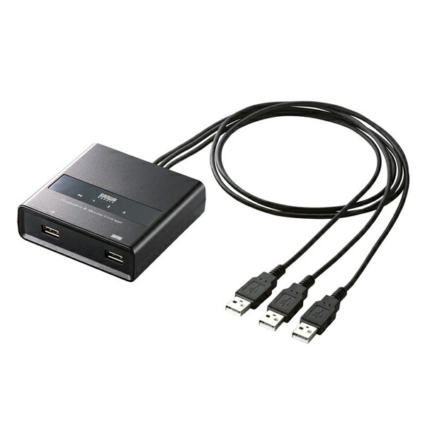 サンワサプライ SW-KM3UU キーボード・マウス用パソコン切替器(3:1) ペリフェラル KVM SANWA SUPPLY 高品質