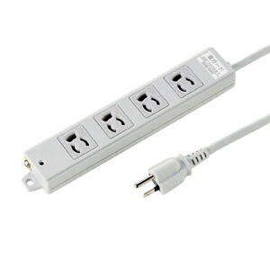 【2個セット】 サンワサプライ 工事物件雷ガード タップ (4個口 3m) TAP-K4SP-3 電源タップ 業務用タップ 3P 4口 3m 抜け止めコンセント仕様 雷ガード付 アース付 絶縁キャップ付 コンセント おまとめセット 高品質