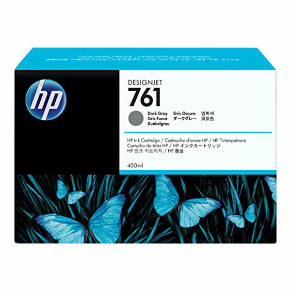 【正規代理店】 HP CM996A 純正 761 インクカ-トリッジ ダ-クグレ- 400ml 高品質