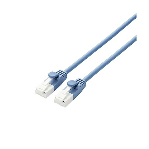 【5個セット】ELECOM LD-GPAYT/BU30 ツメ折れ防止やわらかLANケーブルCat6A準拠/LD-GPAYTBUシリーズ/3m 配線 ツメが折れない ブルー やわらかケーブル ヨリ線 爪折れ防止コネクタ スタンダード ツメ折れ防止 超高速 高品質